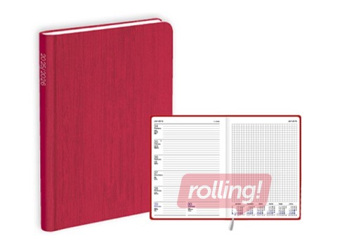 Skolotāja dienasgrāmata Pieturpunkts, A5, sarkana