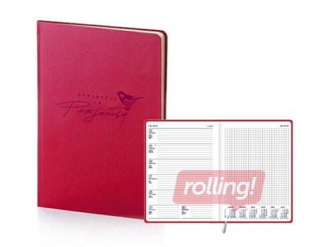 Skolotāja dienasgrāmata Ziedonis, Skolotājs ir personība, 2025/2026, sarkana