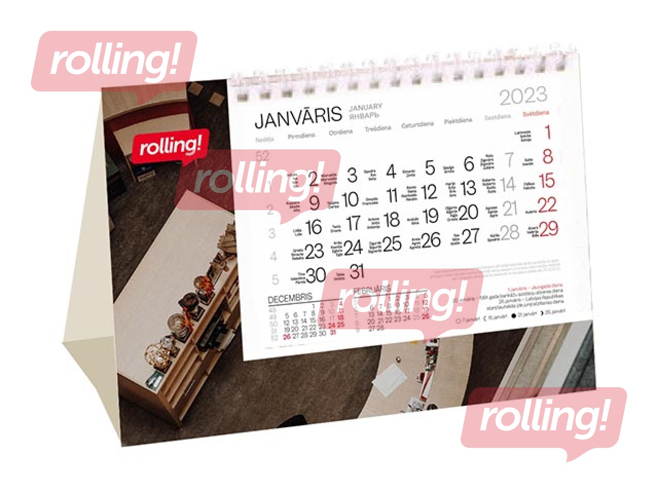 Galda kalendāru apdruka