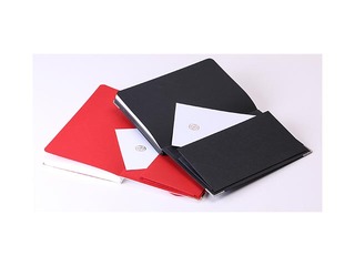 Piezīmju grāmata A5 Balts business ar gumiju, balta vai melna