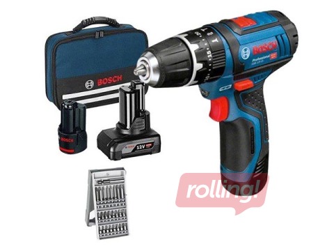 Akumulatora Triecienurbjmašīna Bosch GSB 12V-15 1x2.0Ah 1x4.0Ah