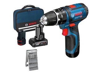 Akumulatora Triecienurbjmašīna Bosch GSB 12V-15 1x2.0Ah 1x4.0Ah