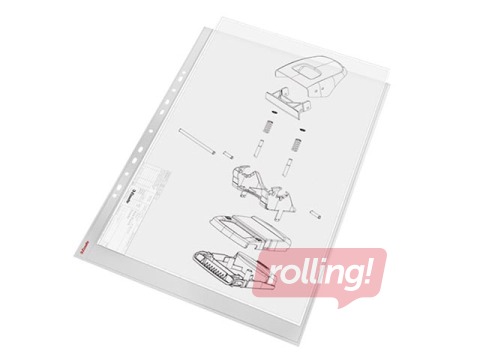 Dokumentu kabatiņas A3, vertikālas, matētas, 85 mic., 50 gab.