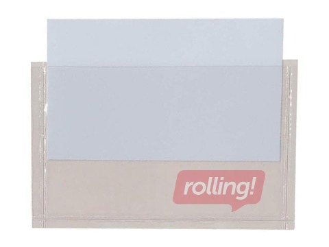 Pašlaminējošas kabatiņas vizītkartēm Durable, no augšas, 57x90mm, 10 gab.