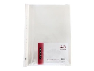 Dokumentu kabatiņas A3, vertikālas, glancētas, 75 mic., 100 gab.