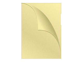 Mape - stūrītis Q-Connect,  A4, 120 mic., matēta, dzeltena, 100 gab.