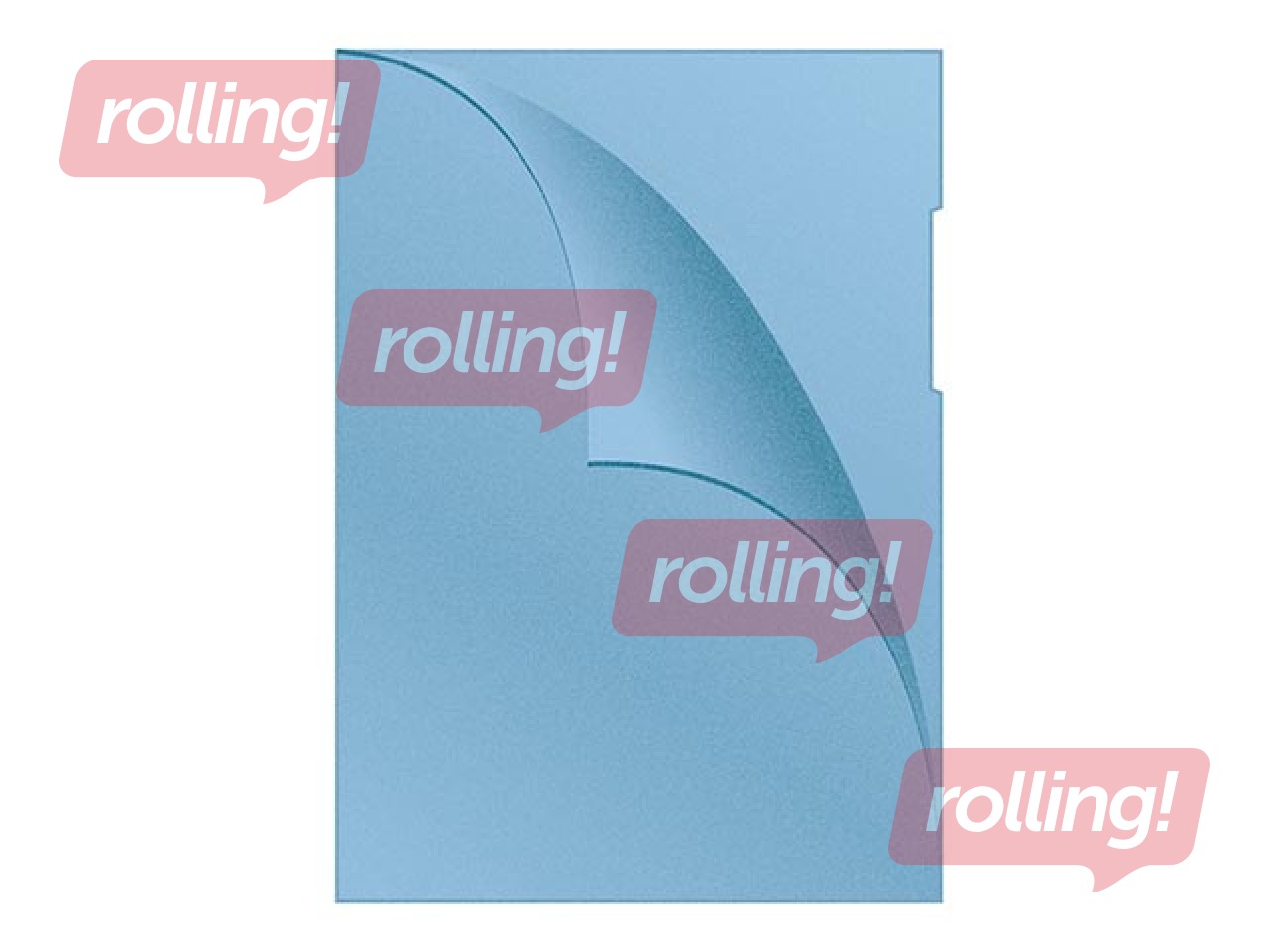 Mape - stūrītis Q-Connect, A4, 120 mic., matēta, zila, 100 gab.