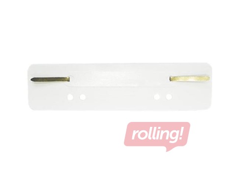 Ātršuvēja līstītes dokumentu iesiešanai, baltas, 25 gab.