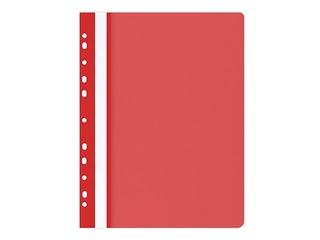 Mape ātršuvējs Office Products ar perforāciju, A4, sarkana