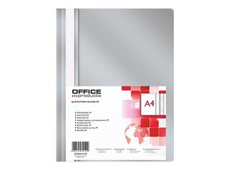 Mape ātršuvējs Office Products, A4, pelēka