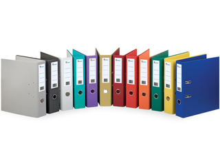 Mape reģistrs Forpus, A4, pelēka, 70mm