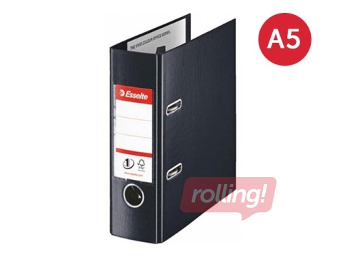 Mape reģistrs Esselte No.1 Power, A5, melna, 75mm