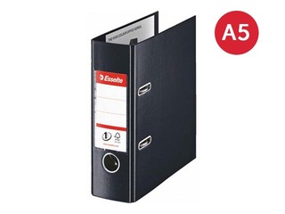 Mape reģistrs Esselte No.1 Power, A5, melna, 75mm