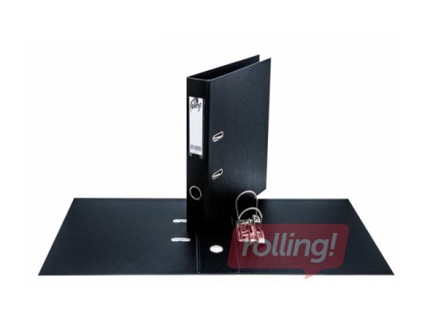 Mape reģistrs College  A4, melna, 50mm