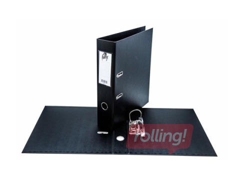 Mape reģistrs College  A4, melna, 70mm