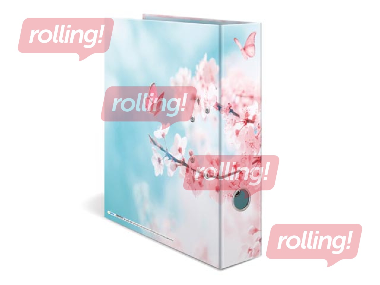 Mape reģistrs ar ziedu apdruku, A4, 70mm