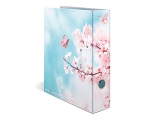 Mape reģistrs ar ziedu apdruku, A4, 70mm