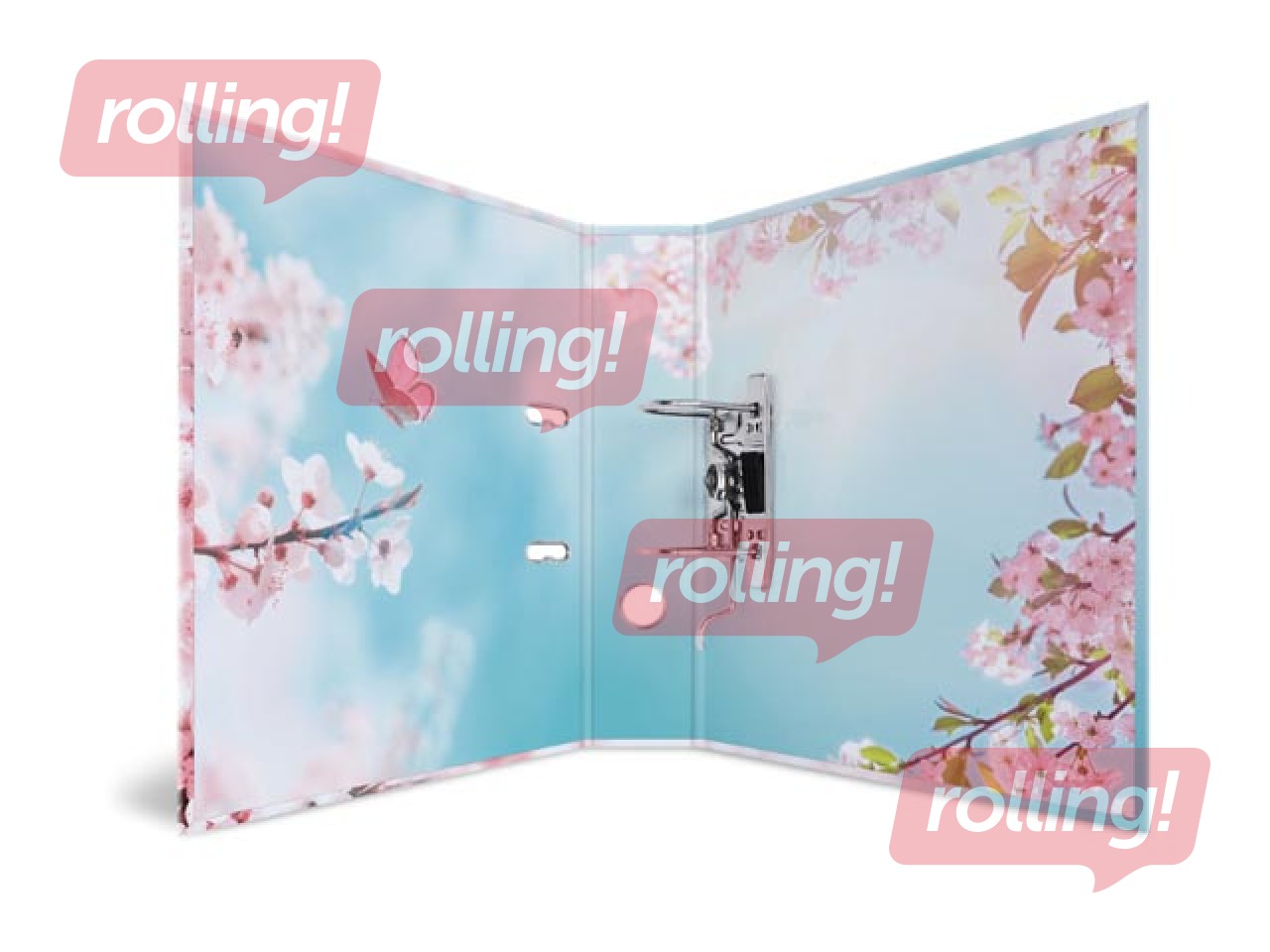 Mape reģistrs ar ziedu apdruku, A4, 70mm