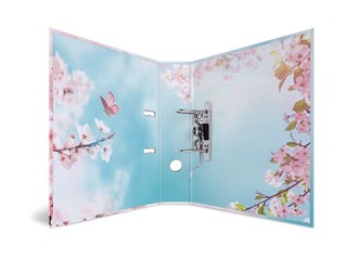 Mape reģistrs ar ziedu apdruku, A4, 70mm