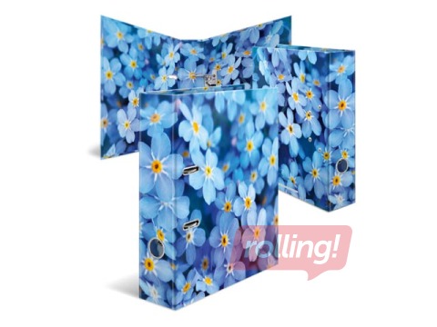 Mape reģistrs ar ziedu apdruku, A4, 70mm