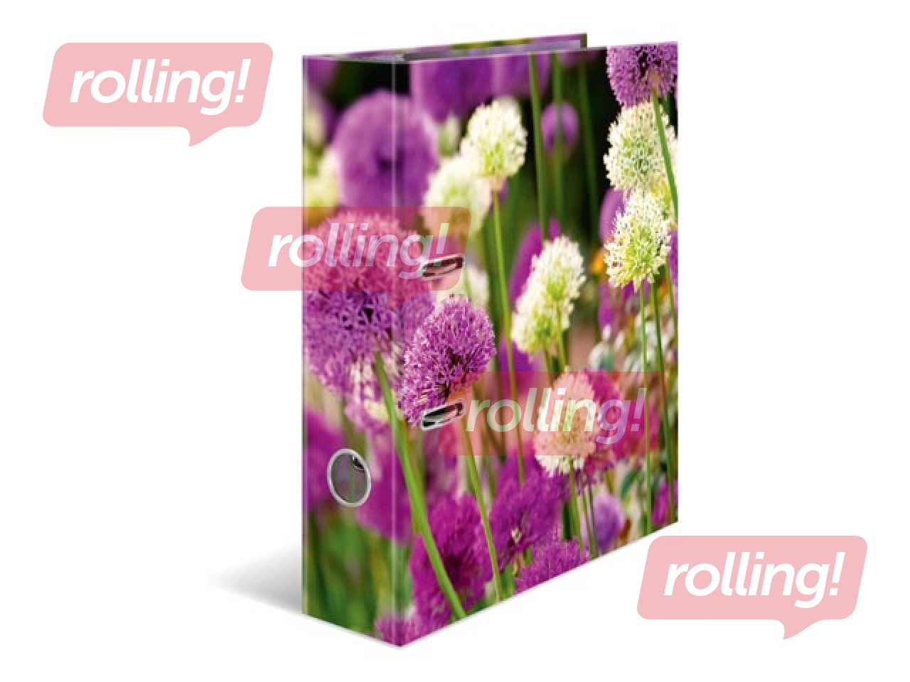 Mape reģistrs ar ziedu apdruku, A4, 70mm