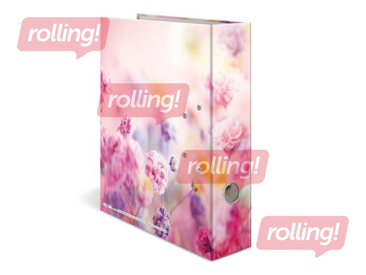 Mape reģistrs ar ziedu apdruku, A4, 70mm