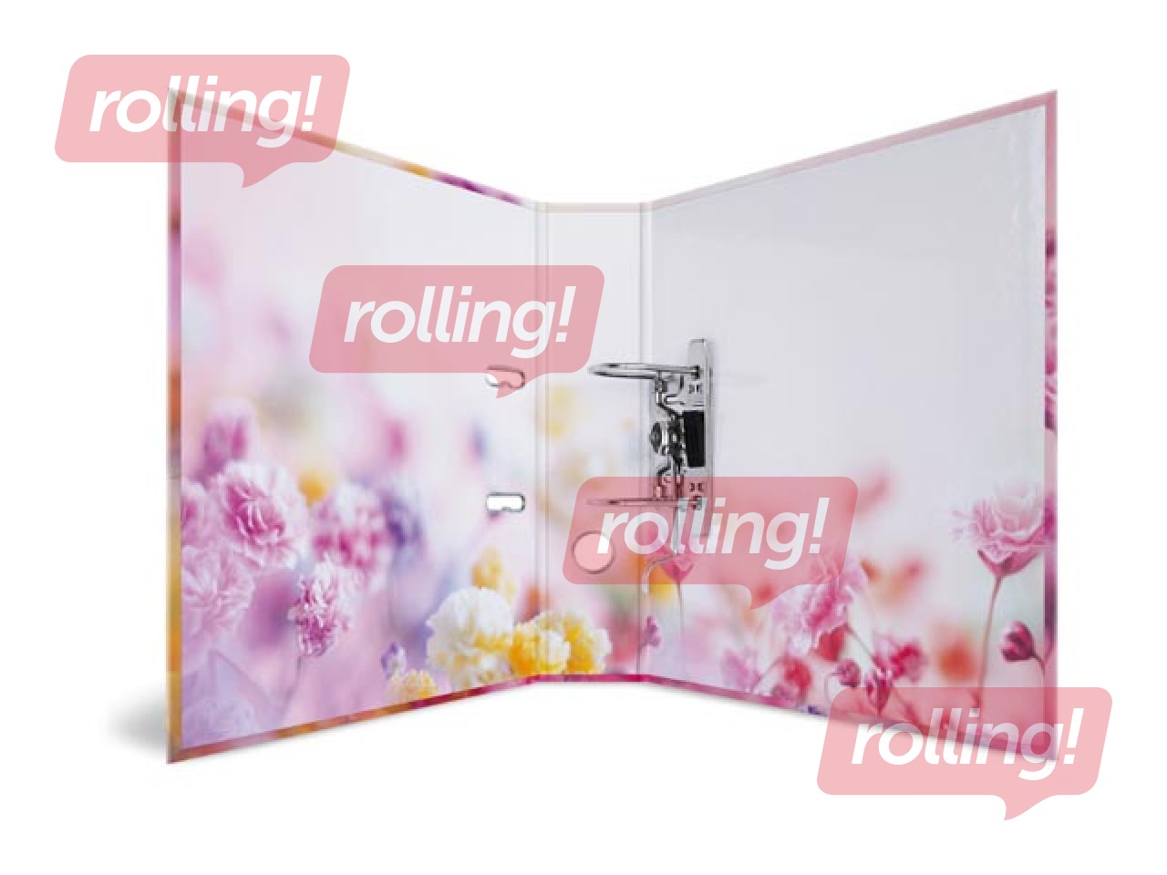 Mape reģistrs ar ziedu apdruku, A4, 70mm