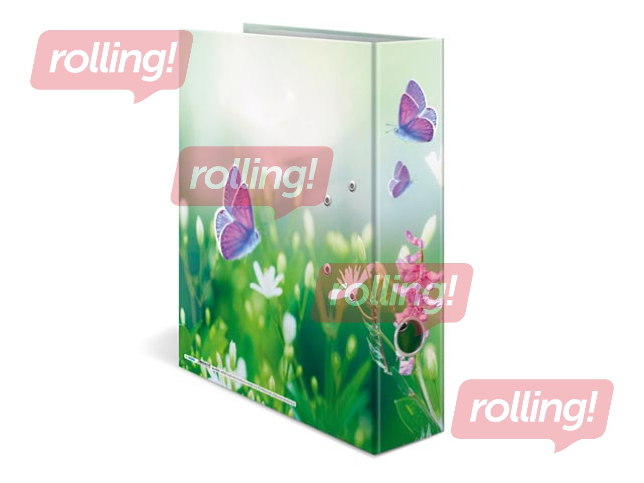 Mape reģistrs ar ziedu apdruku, A4, 70mm