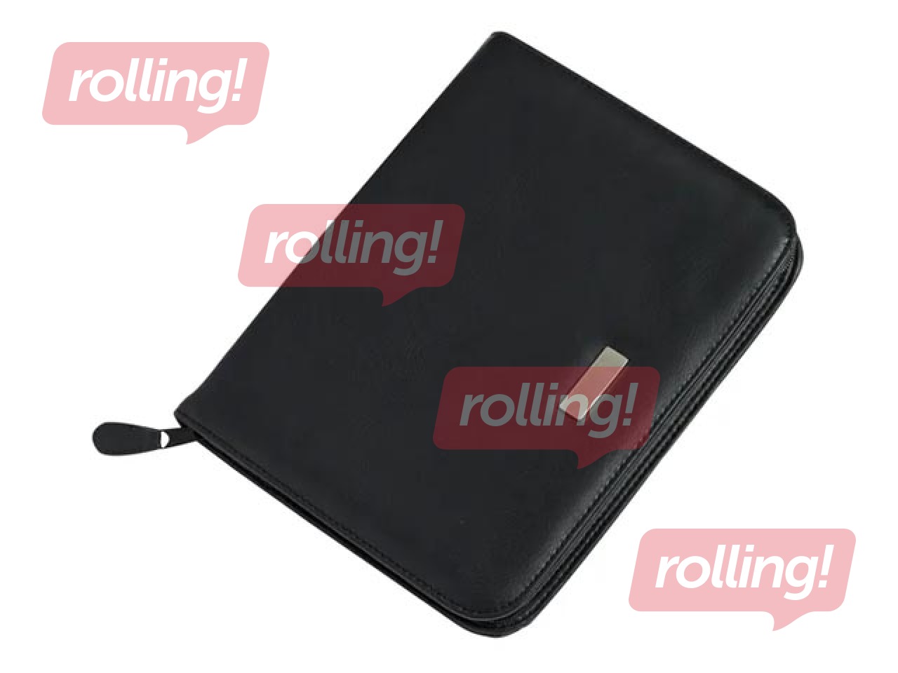 Mape ar rāvējslēdzēju Rillstab Excellent de Luxe, A5, melna