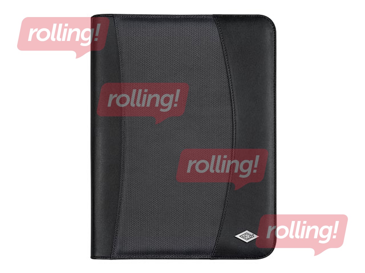 Mape ar rāvējslēdzēju Wedo Elegance, A4, melna