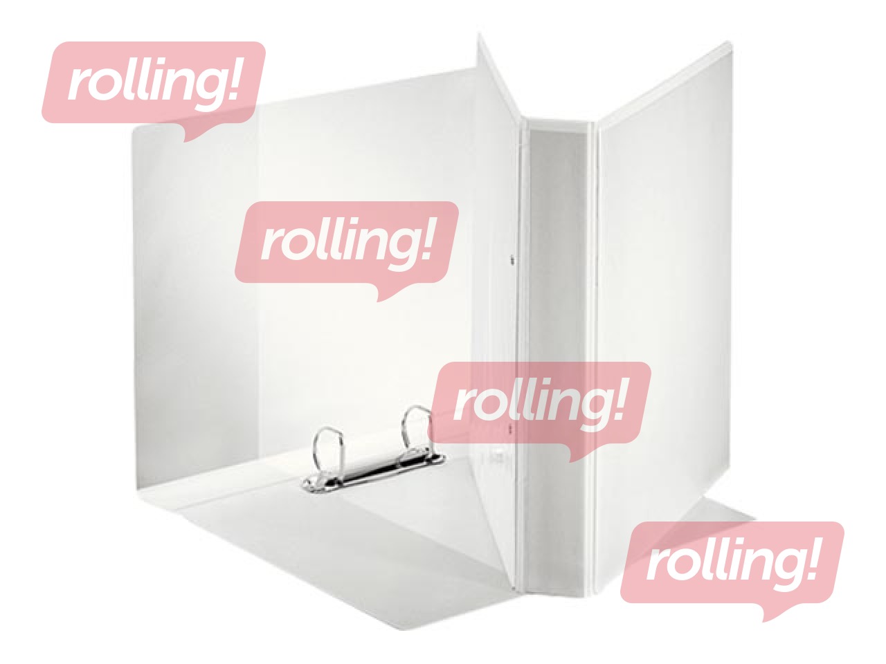 Mape ar 2 riņķiem Panorama, A4+, balta, 30mm