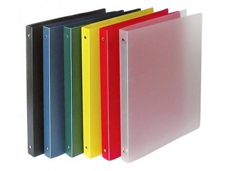 Mape ar 2 riņķiem Multi-S, A4, plastikāta, dzeltena, 16mm