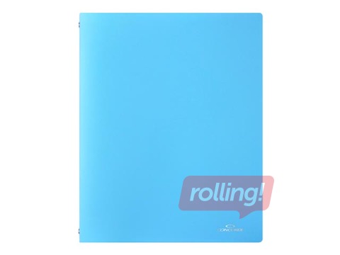 Mape ar 4 riņķiem Concorde, A4, pasteļzila, 36mm