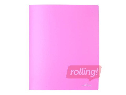 Mape ar 4 riņķiem Concorde, A4, pasteļrozā, 36mm