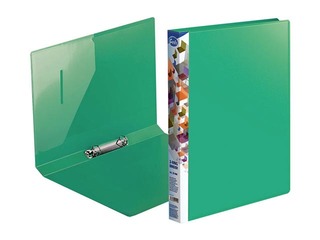 Mape ar 2 riņķiem Forofis, A4, zaļa, 20mm