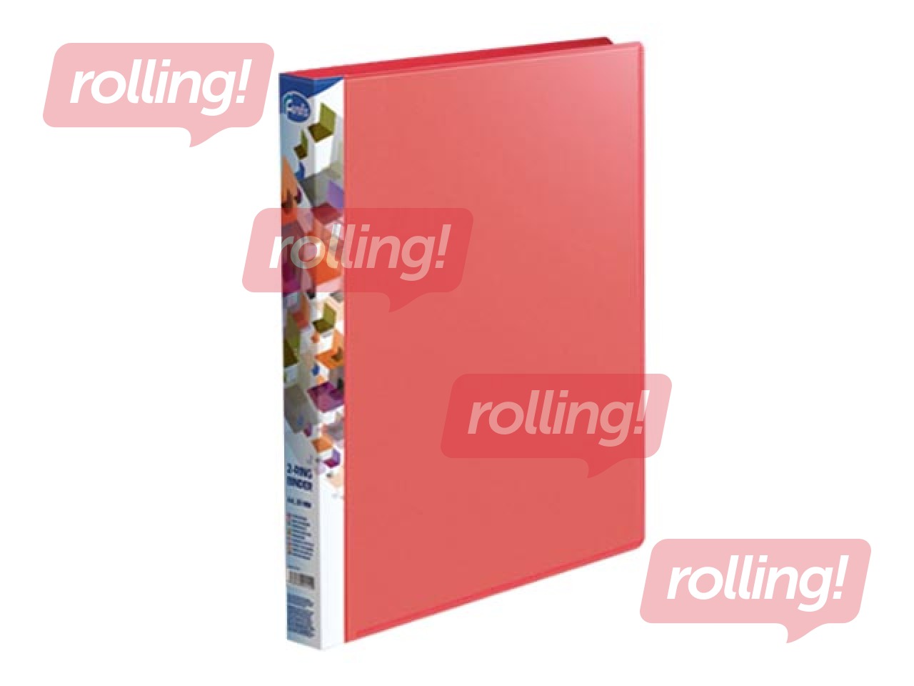 Mape ar 2 riņķiem Forofis, A4, sarkana, 20mm