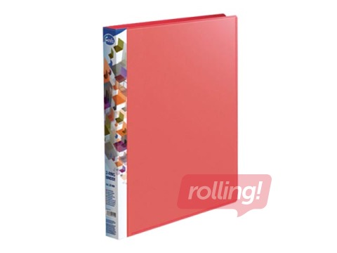 Mape ar 2 riņķiem Forofis, A4, sarkana, 20mm