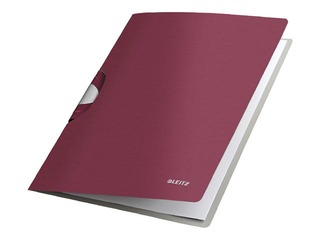 Mape ar klipsi Leitz Style, A4, bordo