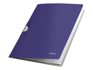 Mape ar klipsi Leitz Style, A4, zila