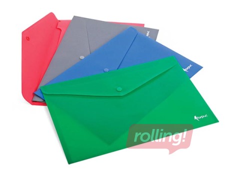 Mape - aploksne Forpus, A4, necaurspīdīga pelēka