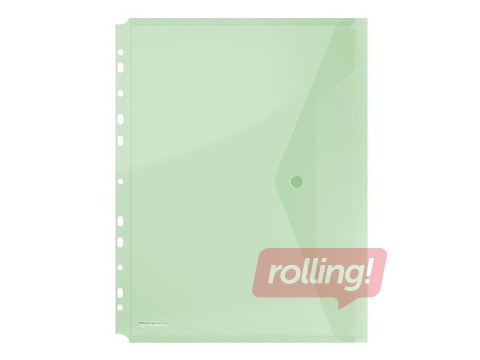 Mape - aploksne iešujama Donau, A4, caurspīdīga, zaļa