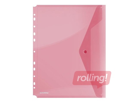 Mape - aploksne iešujama Donau, A4, caurspīdīga, sarkana