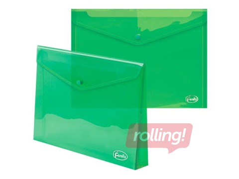 Mape - aploksne Forofis, A4, 150 lapām, caurspīdīga zaļa