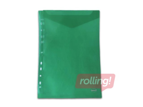 Mape - aploksne iešujama Centrum, A4, vertikāla, zaļa, 0.18mm