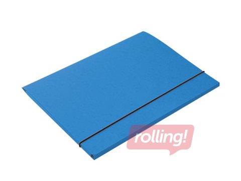 Mape ar gumijām Multi-S, A4, kartona, zila