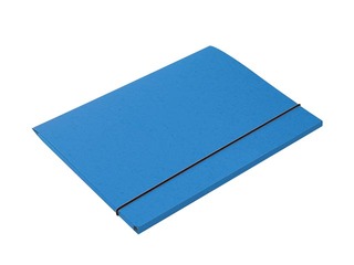 Mape ar gumijām Multi-S, A4, kartona, zila