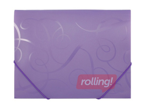 Mape ar gumiju Forpus BAROCCO, A4, violeta