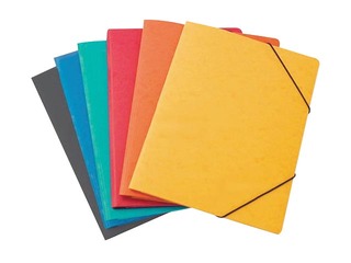 Mape ar gumijām Multi-S, A4, kartona, 2cm,  zila