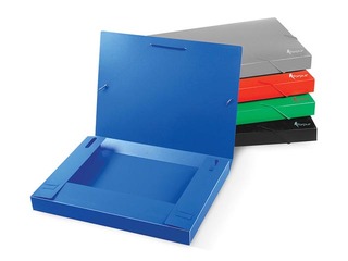 Mape ar gumiju Forpus, A4, 30 mm, pelēka