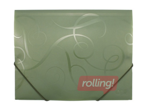 Mape ar gumijām Forpus BAROCCO, A4, zaļa